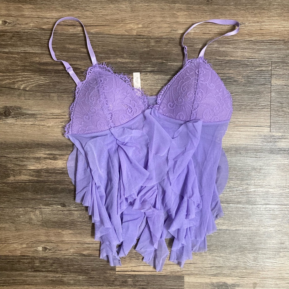 Victoria’s Secret purple ruffled top